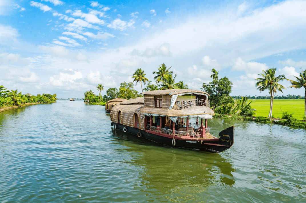 House Boat in Alleppey in Kerala